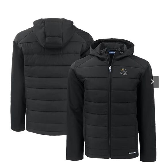 Cutter & Buck Jacket Mens Sz L Mission Ridge Jaguar Helmet puffer eco insulated - Picture 1 of 16